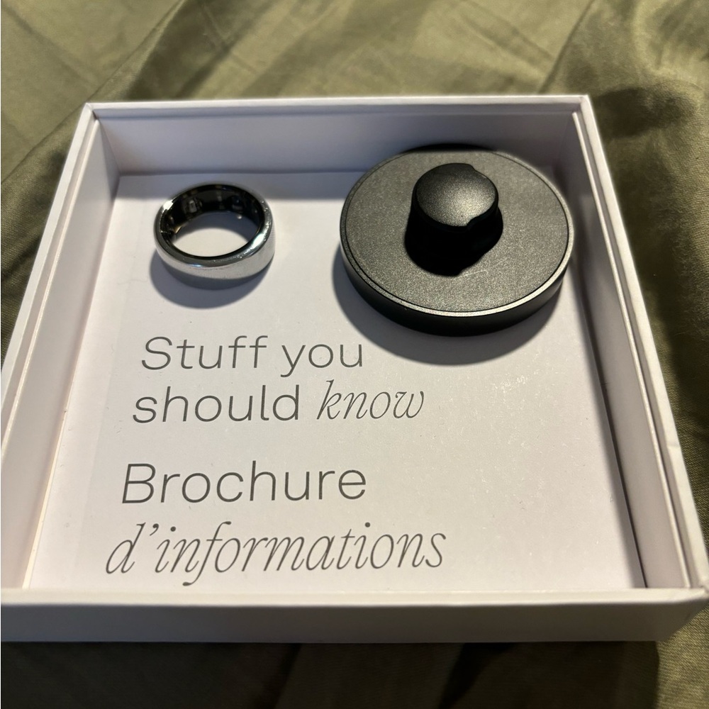 Oura Ring Horizon Gen 3- Silver/ Size 9
